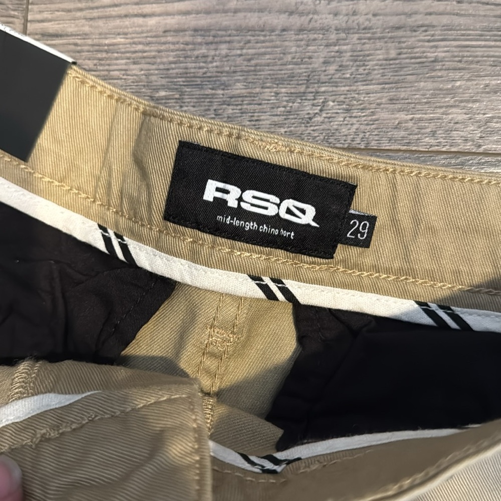 RSQ Mid-Length Chino Size 29 Shorts New With Tags - Picture 3 of 4